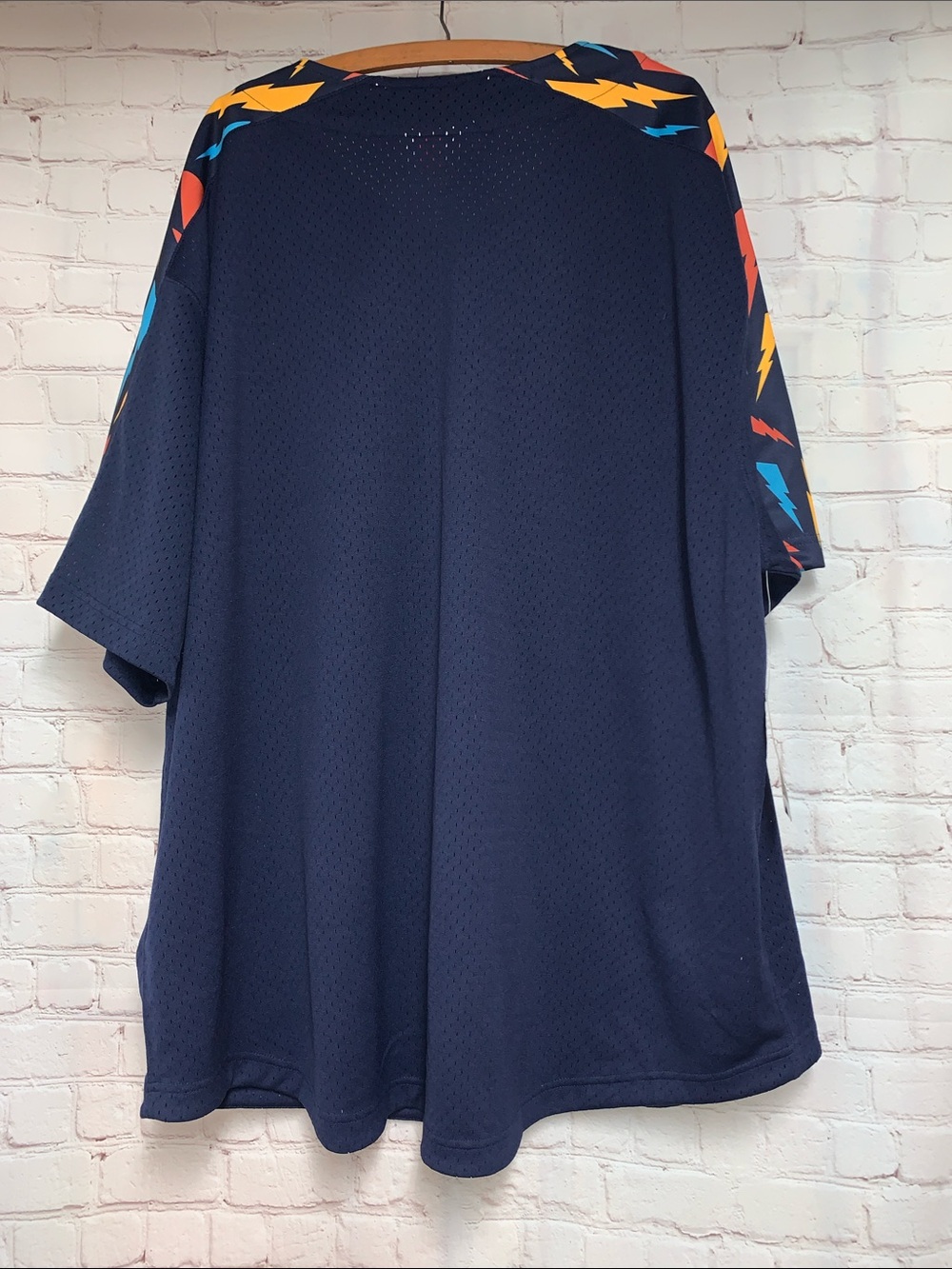 NEW RARE Warriors Golden State Thunder Lightning Winning Team Mesh Jersey 4X - Picture 6 of 6